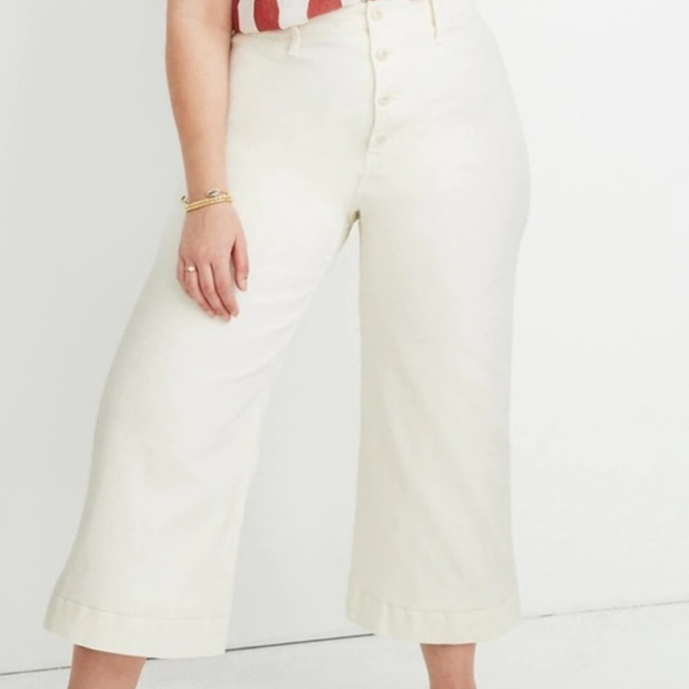 Madewell Emmett Wide Leg CropPants K1660 NWT